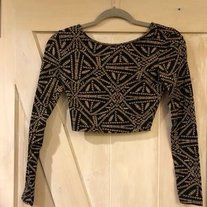 Forever 21 Long-Sleeved Crop Top